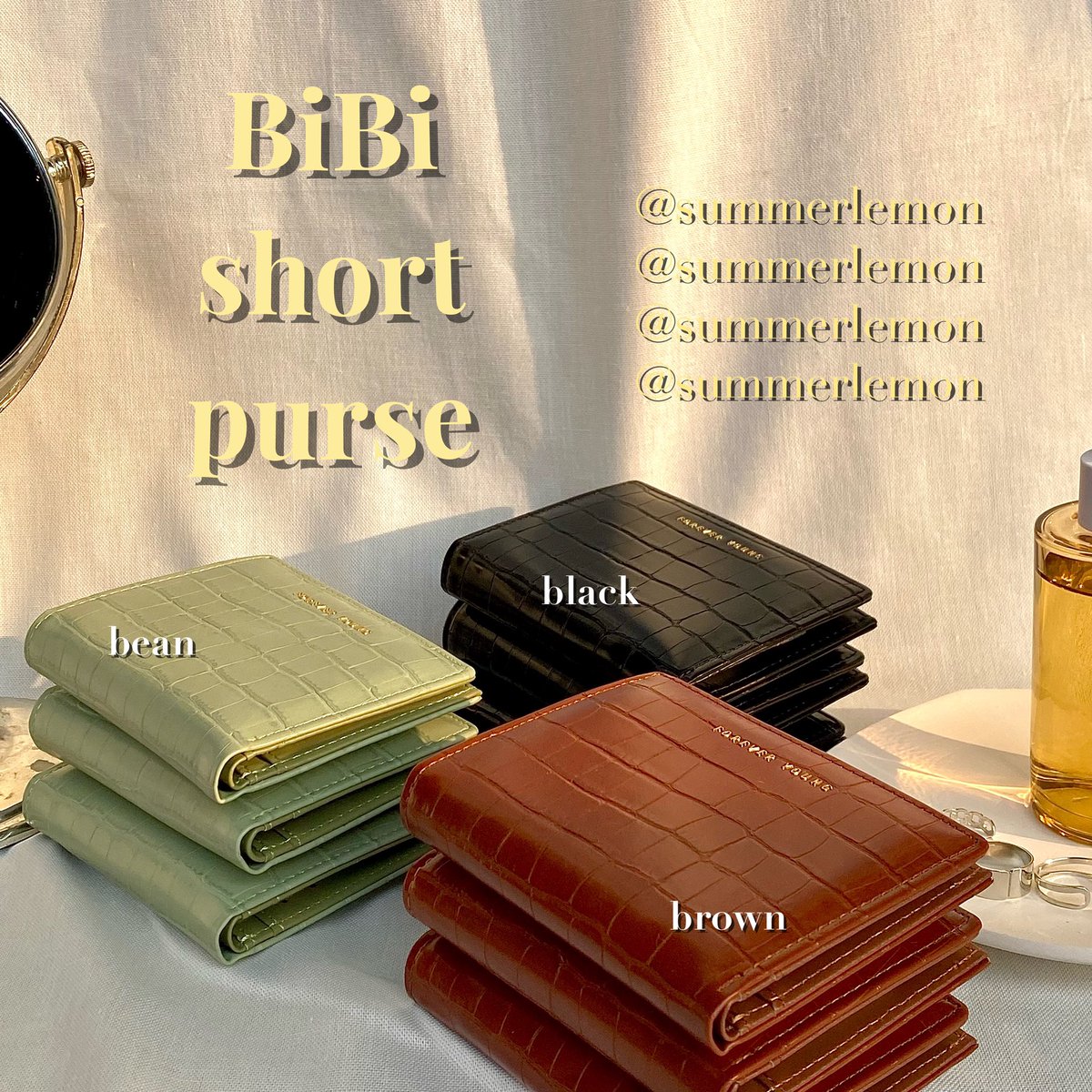summerlemon's tweet photo. 📑05/05 sale bibi short purse ลดแรงจาก 390 เหลือ 250 ส่งฟรี (ถึง12/05) รอบนี้มีมา 12 สีให้เลือกเลยรับประกันความน่ารักทุกสี! ขนาดเหมาะมือแต่จุได้เยอะเหมือนเดิม ใส่แบงค์พันได้ มีช่องใส่เหรียญแยก ใส่บัตร/รูปได้ 6 ช่อง (6-10ใบ)
📽ดูภาพสีต่างๆเพิ่มเติมและวิดีโอด้านในได้ใต้ทวิตนี้คับ👇🏻 https://t.co/rVbs8QWP2E