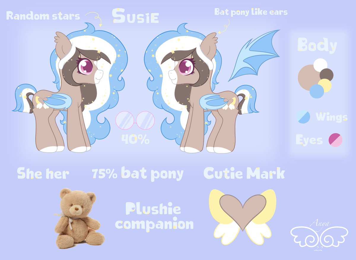 _cottoniim's tweet photo. Susie has finally a reference sheet!! I added a plushie companion since she loves stuffed animals a lot ๐
I hope you like it!!
#mlp #mylittlepony #mlpart #mlprefsheet #refsheet https://t.co/40rQRxE1iy