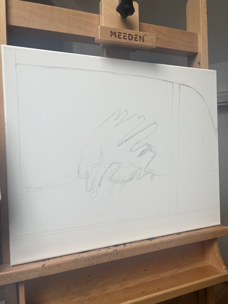 rionabuthello's tweet photo. Sketch:                      Painting: https://t.co/fMdCxICWVJ