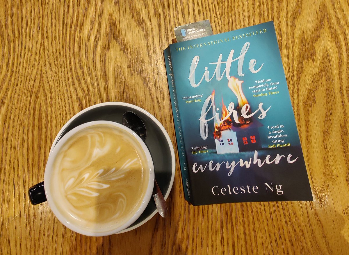 lita_eliza's tweet photo. Yet another #CoffeeTimeReading Saturday, digging into my May TBR. Slow start for Little Fires Everywhere, there's lots of information in the beginning and I'm finding it difficult to keep up. Curious to see where it gets to. #BookTwitter #Reading https://t.co/2Qk65WUuW9