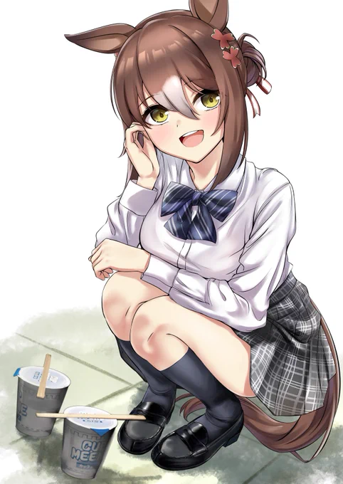 毎日殿下のラー食に付き合わされる学校生活 #ウマ娘 