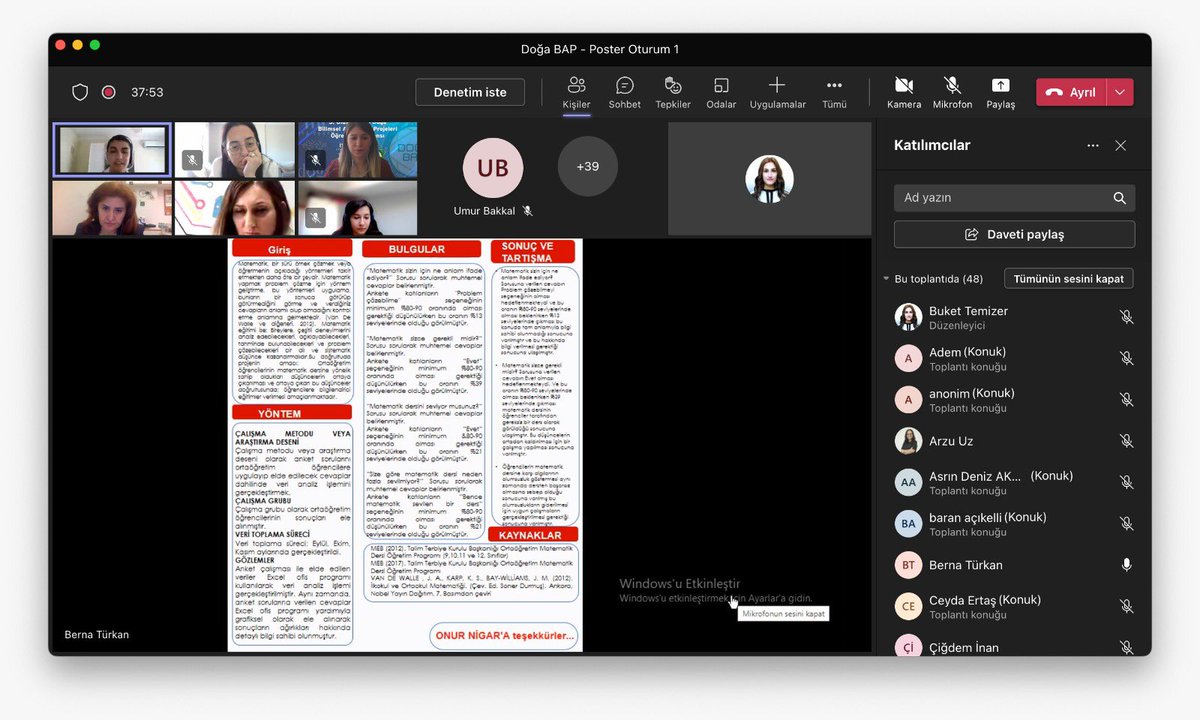 Azrafraarzu1's tweet image. 3. Uluslararası Doğa BAP Öğrenci Konferansı&apos;nın 1. Gün Matematik ikinci oturumu tamamlandı. @aysunnuketelci hocama teşekkürler🌸🙏🏻 #doğamızdamatematikvar❤️
#DoğaBap #KüreselAmaçlar #HareketeGeç 
@DogaOkullari @undpturkiye @Doga_BAP