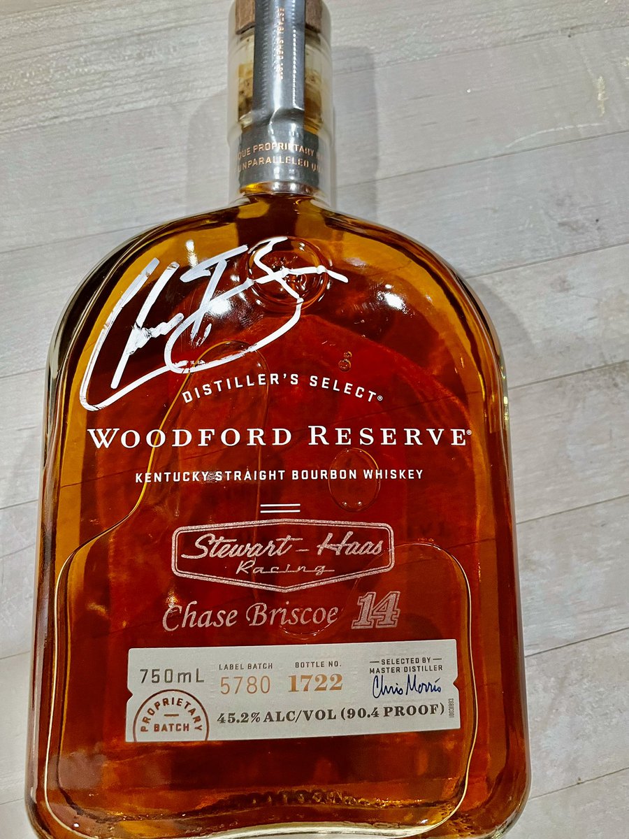 racechaser51's tweet image. If @ChaseBriscoe_14 scores a Top 10 tomorrow, I will be giving a Signed Chase Briscoe Woodford Bottle to someone in the Reply’s.