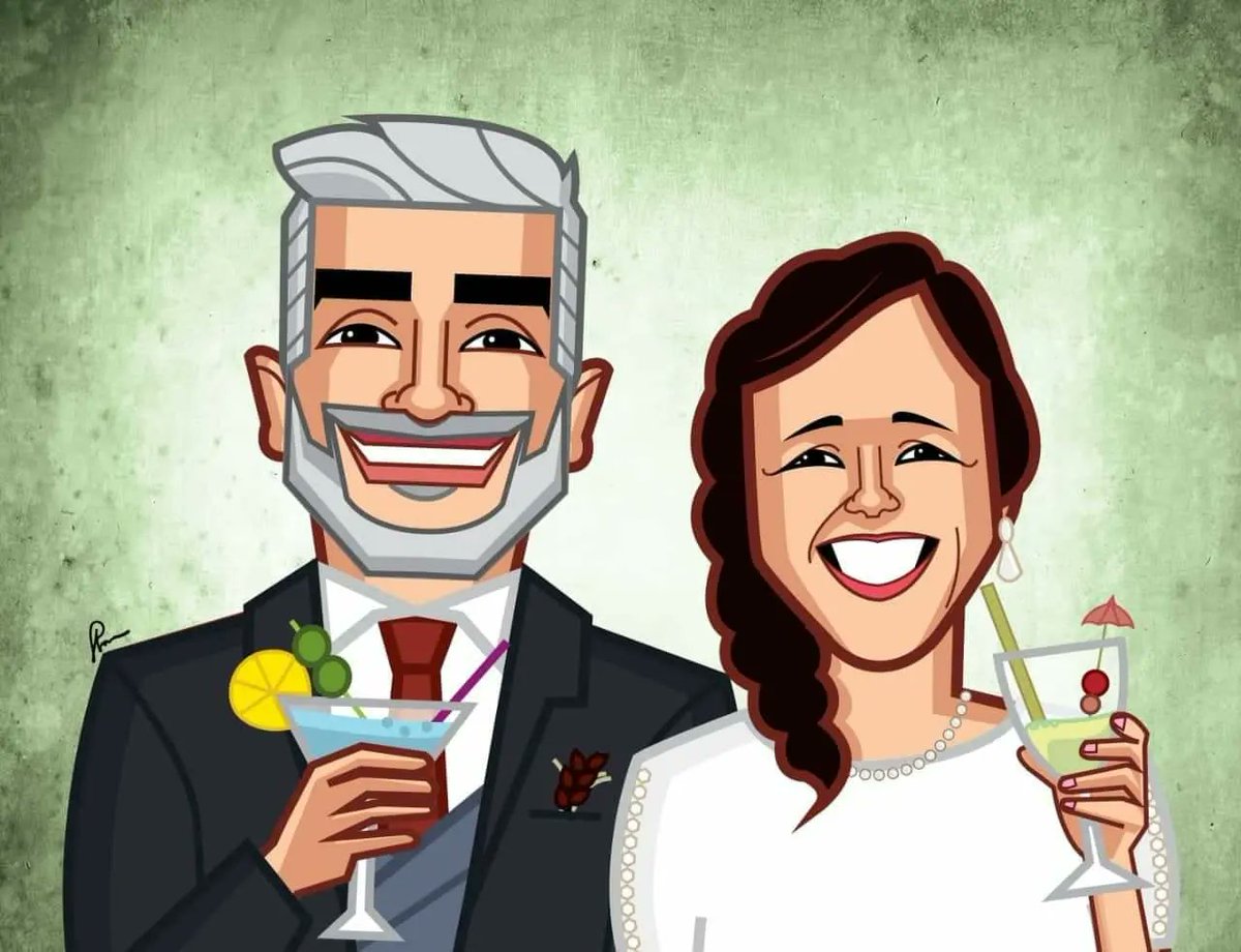 PrasadPBhat's tweet image. There is no bigger joy than finding your soulmate. Don&apos;t they look absolutely gorgeous together? ☺️❤

Rush in your inquiries to info@graphicurry.com for June 2021 booking. 

 #prasadbhatart #weddinggift #personalizedgift #weddingportraits #familyportraits