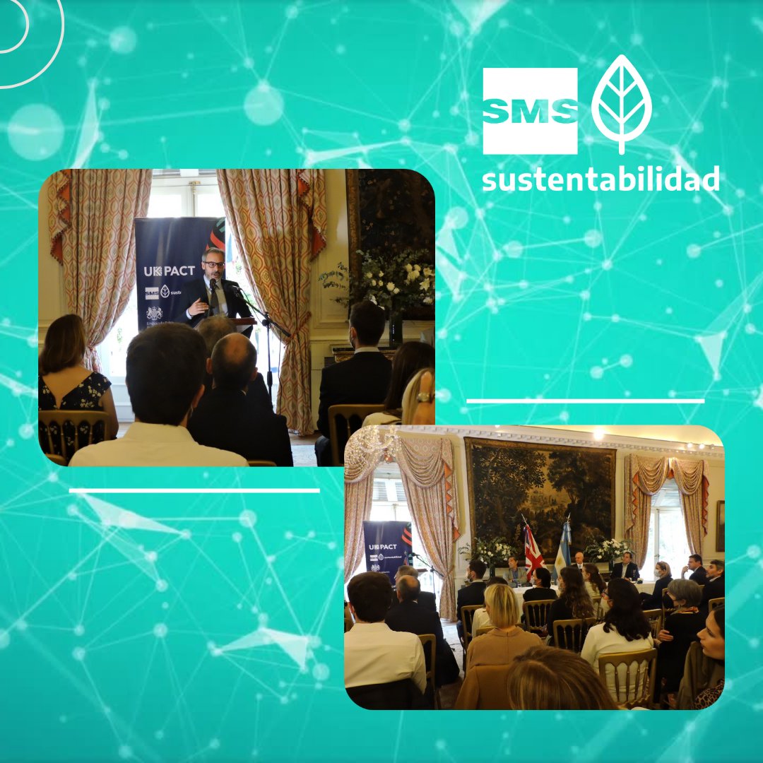 SMSLATAM1's tweet photo. 🟢 El pasado jueves, desde SMS Latinoamérica participamos como anfitriones del evento “Promover las Finanzas Verdes en Argentina” que se realizó en la @UKinArgentina.  Estamos muy orgullosos de haber participado de un espacio tan relevante para la sustentabilidad del país. https://t.co/lw9vVhV5Eb