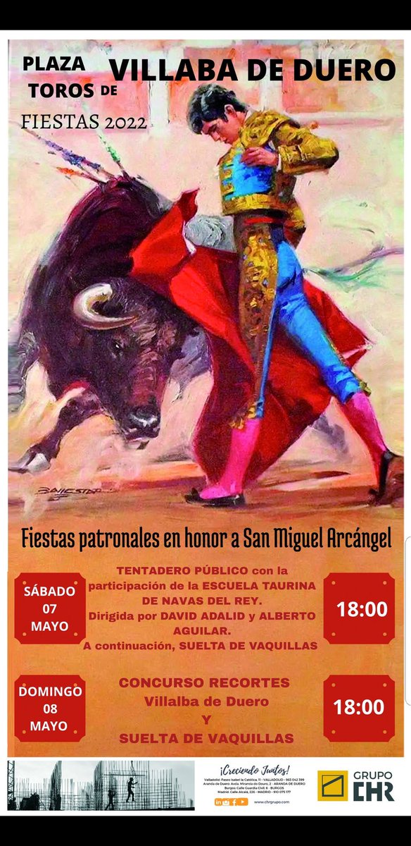 jemcito's tweet photo. Hoy en Villalba de Duero, Burgos, Tentadero Público con los alumnos de la @EscuelaETNR dirigido por @davidadalid1 y @AAguilarmatador. https://t.co/gbceDS3aK3