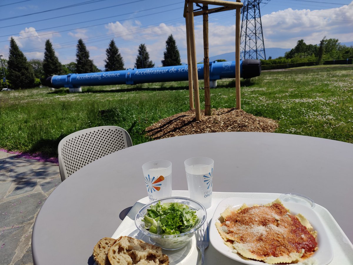 A somewhat late lunch after performing tests in the <a href="/ATLASexperiment/">ATLAS Experiment</a> control room since early in the morning working towards Run 3 of the LHC