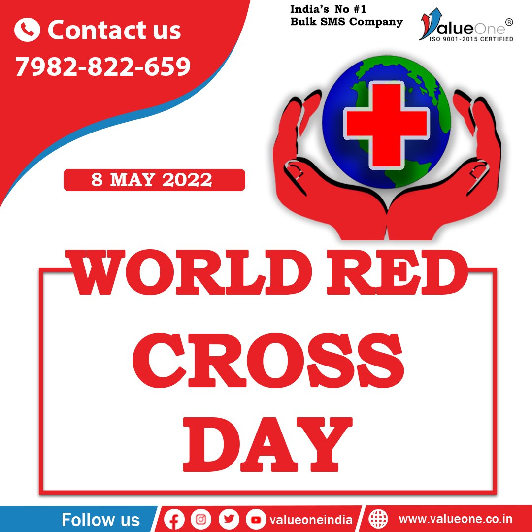 valueoneai's tweet photo. 💥 Value One Wishes You All Happy World Red Cross Day 💥
#valueone #valueoneindia #valueonedigitalmedia #RedCrossDay #WorldRedCrossDay #worldredcrossday2022 #RedCross #india https://t.co/s2NYL8ZZcb