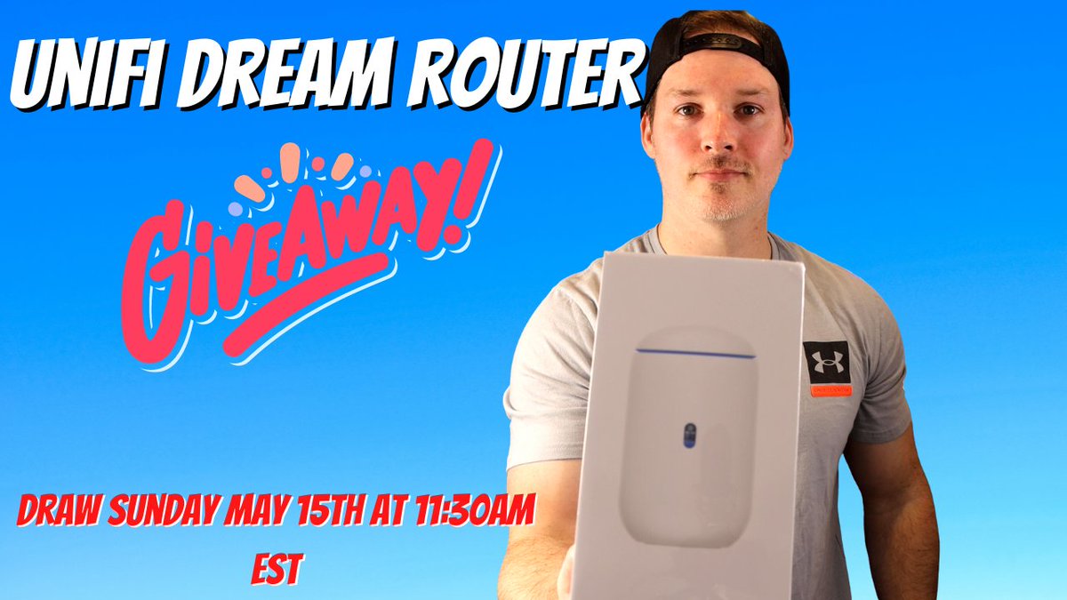 MactelecomN's tweet photo. Well going to do another @Ubiquiti dream router giveaway since I have a spare. The giveaway will be on live stream Sunday May 15th at 11:30am EST

Retweets and likes appreciated :) https://t.co/hNsAvEixHO