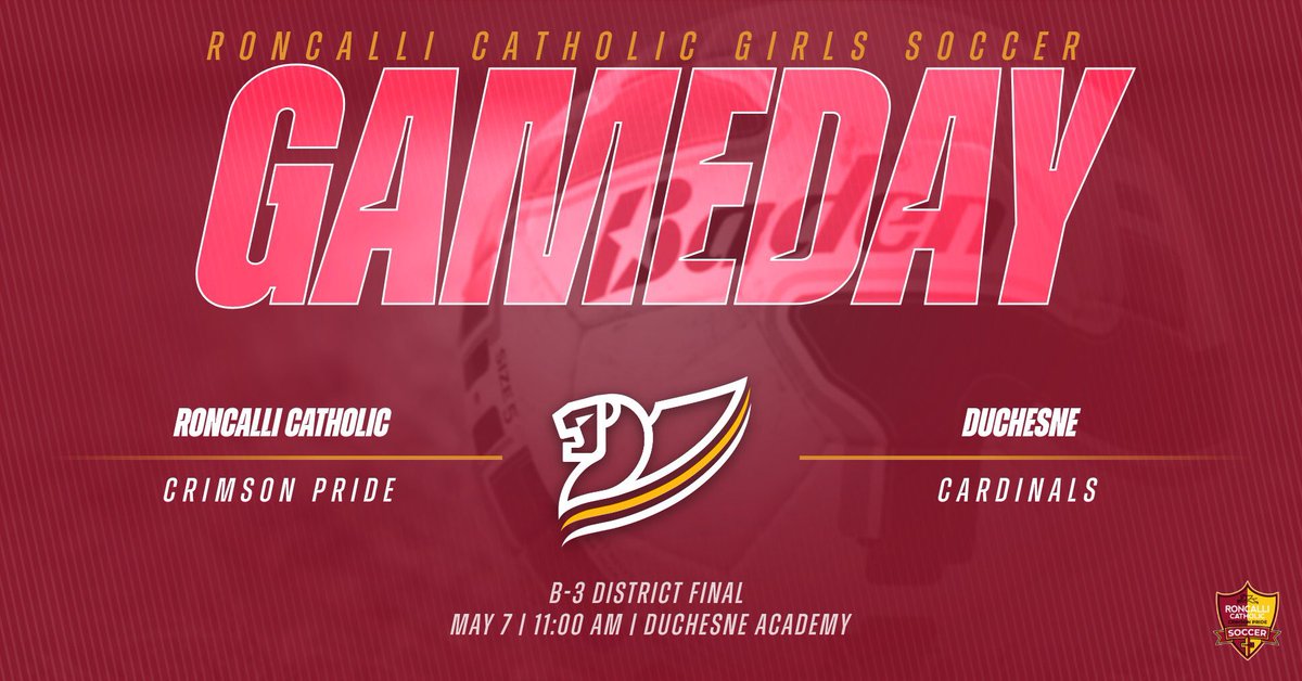 RC_GirlsSoccer's tweet photo. 🗣GAMEDAY! 🦁⚽️

🏆 B-3 District Final
🆚 Duchesne
📅 May 7
🕗 11:00AM
📍 Duchesne Academy

#RollPride #nebpreps @nebraska_talk https://t.co/uogwSvhQ4j
