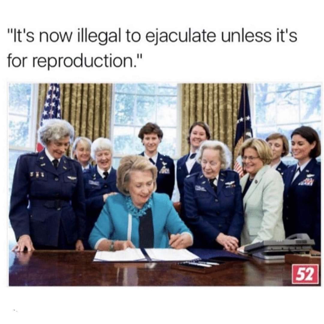 FastAnnette's tweet photo. This wouldn't be a problem for women if it would be illegal for men to ejaculate. 😅 https://t.co/CiE4RKAI5C
