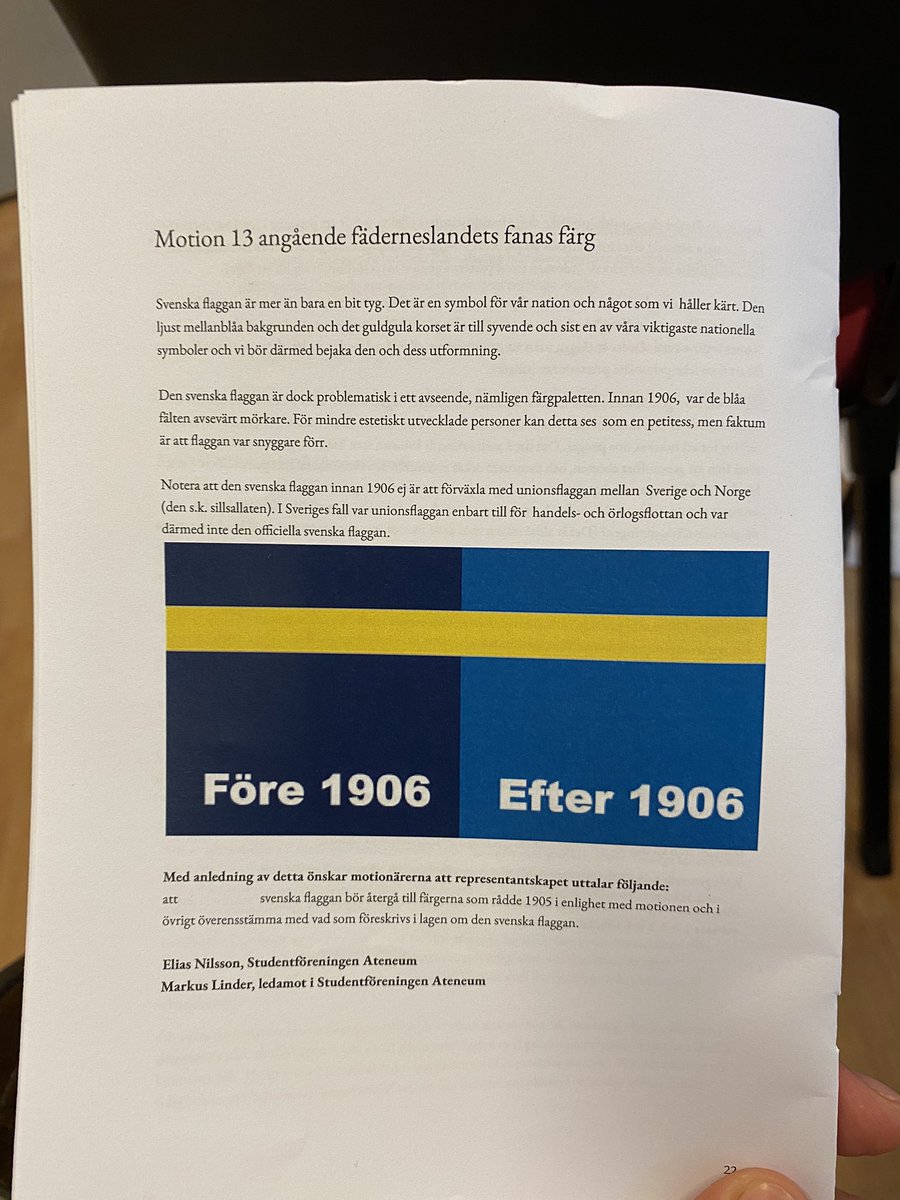 Min viktigaste motion någonsin. Lämnar FMSF om den faller