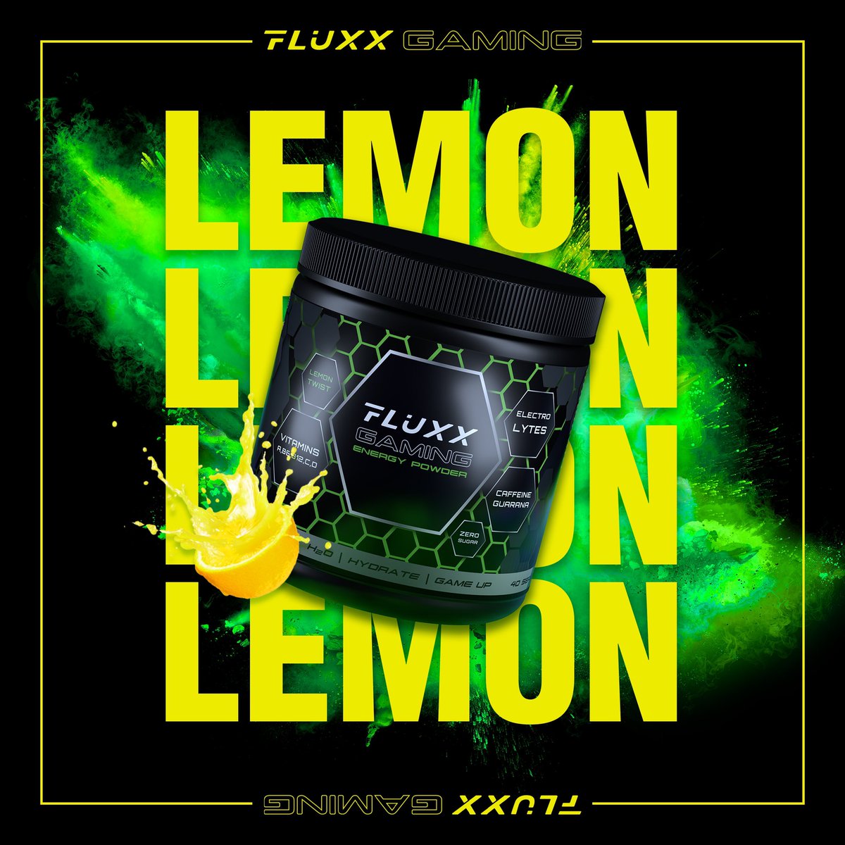 FLUXXGAMINGUK's tweet photo. Stay refreshed, hydrated &amp; play to the best of your ability with LEMON TWIST 🍋

#FluxxGamingUK #Gaming #EnergyPowder #EnergyDrinks https://t.co/z66lrH1d8C