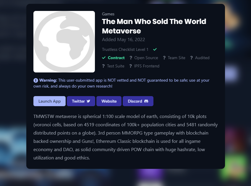 katzworld's tweet photo. https://t.co/evJYhuZOfK @TMWSTW_NFT listed on $ETC $BOB lets go !!!! keep on building into the #metaverse
#roundworld https://t.co/ZdDlx1iu3U