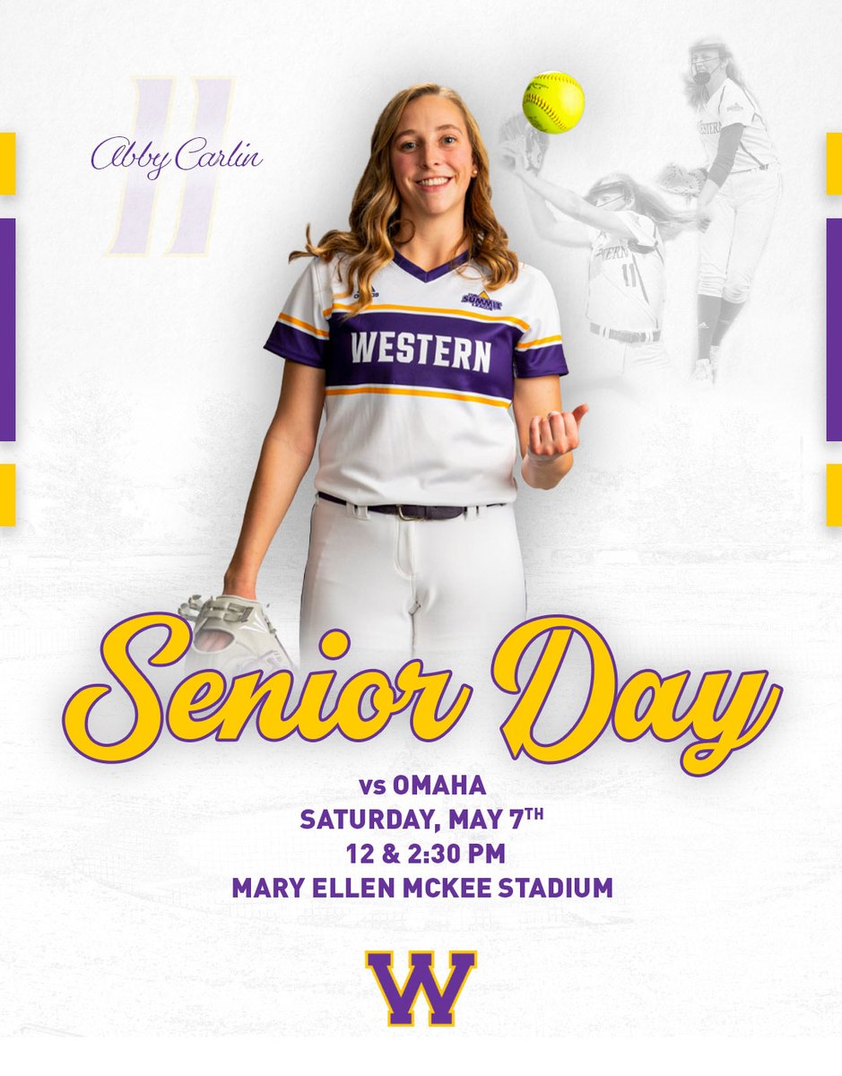 WIUSoftball's tweet photo. Senior day🥲 Stick around for the ceremony between the games of today's doubleheader.
🆚 Omaha 
📍 Mary Ellen McKee Stadium - Macomb, Ill.
⌚️ 12 p.m. / 2:30 p.m.
📊 https://t.co/SfoCJAzHV0
📺 https://t.co/gCyaOVALcc

#TRADITIONofTOUGH https://t.co/VkUpgOvzoV