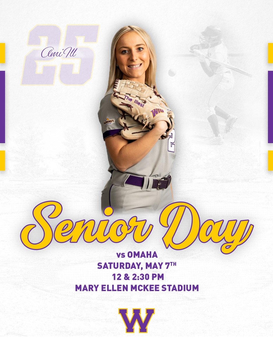 Senior day🥲 Stick around for the ceremony between the games of today's doubleheader.
🆚 Omaha 
📍 Mary Ellen McKee Stadium - Macomb, Ill.
⌚️ 12 p.m. / 2:30 p.m.
📊 bit.ly/3LKLKHg
📺 bit.ly/3vUay8I

#TRADITIONofTOUGH
