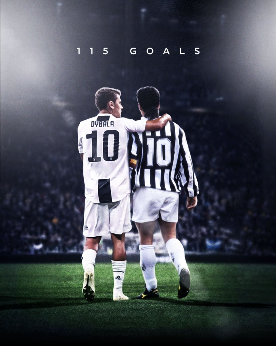 1⃣1⃣5⃣ goals for Juventus 💎

Paulo Dybala 🤝 Roberto Baggio
