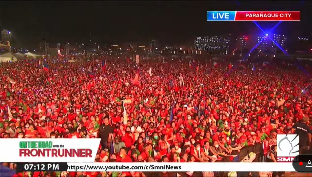 queen_pinksss's tweet photo. THE CROWD IS INSANE. BBM YOULL FOREVER BE INSANE FOR THIS!!!!! 600,000K (still counting)

PULA ANG PILIPINAS
#BringBackMarcos
#MarcosDuterte2022
#Halalan2022 https://t.co/j5agSNA7OT