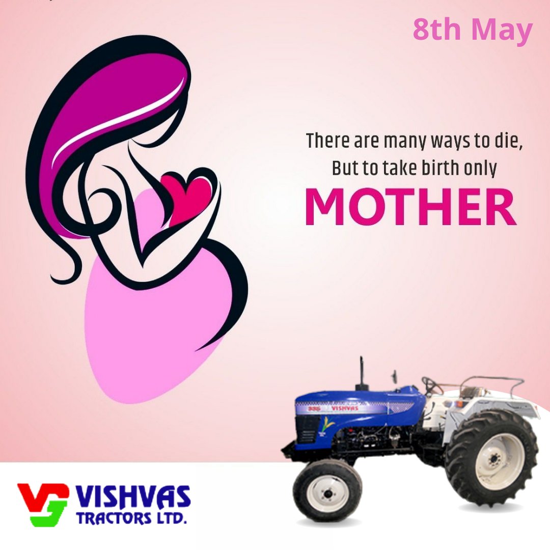 TractorsVishvas's tweet photo. Wish you all a very Happy Mother's Day❤️❤️
Mother is the name for God in the lips and hearts of little children.
.
#mothersday2022 #happymothersday #celeberation #motherlove #mothergift #mothersdayspecial #love #parent #mamas #mothersday #VishvasTractor #Quiz #agricultural https://t.co/XpQzHI9Fkx
