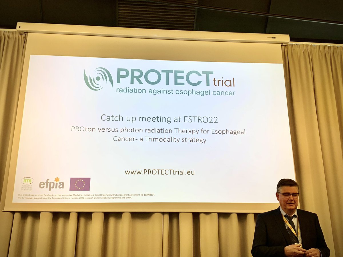 cancerphysicist's tweet photo. Lunch meeting for the @PROTECT_trial consortium. Now open for enrolment! And a multitude of ongoing and planned associated research - RT planning & delivery, translational studies, health economics, etc. #ESTRO2020 #protontherapy #medphys #radonc https://t.co/PkneJs0WGP