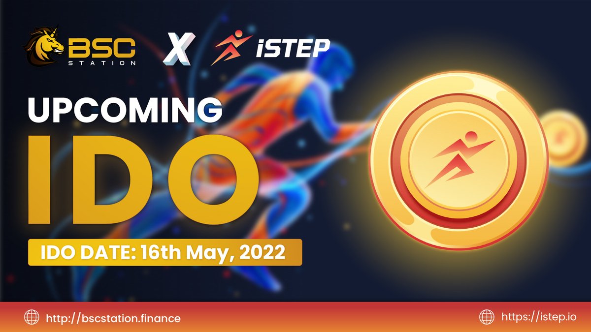 We are thrilled to announce 
<a href="/istepofficial/">iStep</a> will be the next project IDO on BSCStation 

📅 4 AM - 12 PM 16th May (UTC)

🔒Guaranteed round: Stake min. 15K BSCS or a required amount of LP tokens

📝Community round: forms.gle/c94jRWQjtZwukY…

⏩Detail: bscstation.substack.com/p/new-move-to-…