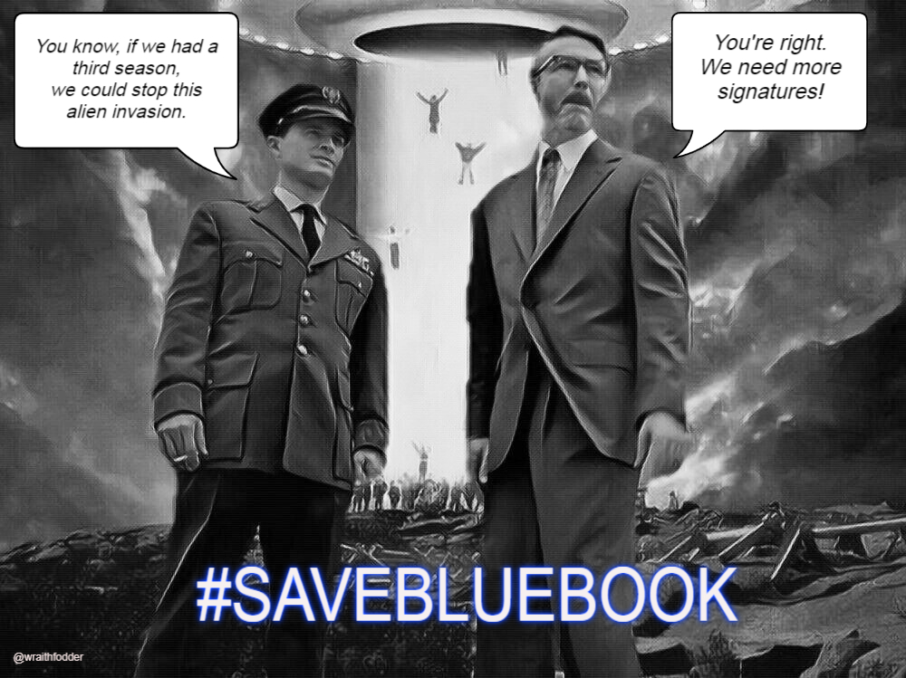 wraithfodder's tweet photo. If you missed Project Blue Book the first time around, check it out on PeacockTV or Freevee (aka IMDBtv). Excellent series!
#ProjectBlueBook #savebluebook #savebluebooksaturday #michaelmalarkey #aidangillen #ufo
➡️https://t.co/ol6tLEsuO4 https://t.co/WmgODJOiYS