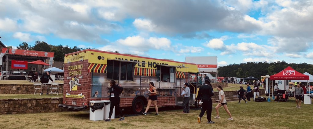 Clark2College's tweet image. @VeloCityAtlanta - as #Atlanta as it gets with @GradyHealth @WaffleHouse and @ChickfilA in one picture.