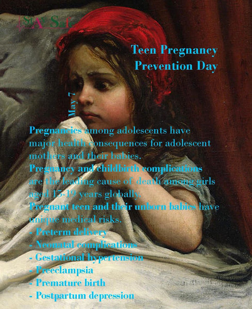 StaySafeorg's tweet photo. Make sure you see your doctor as soon as you know you’re pregnant&attend all the scheduled appointments.Proper obstetrical care is also important
#teenpregnancy #teenpregnancysupport #sideeffects #healthconsequences #adolescentes #risks #healthinformation #publichealth #staysafe https://t.co/eNwTPSEV1i