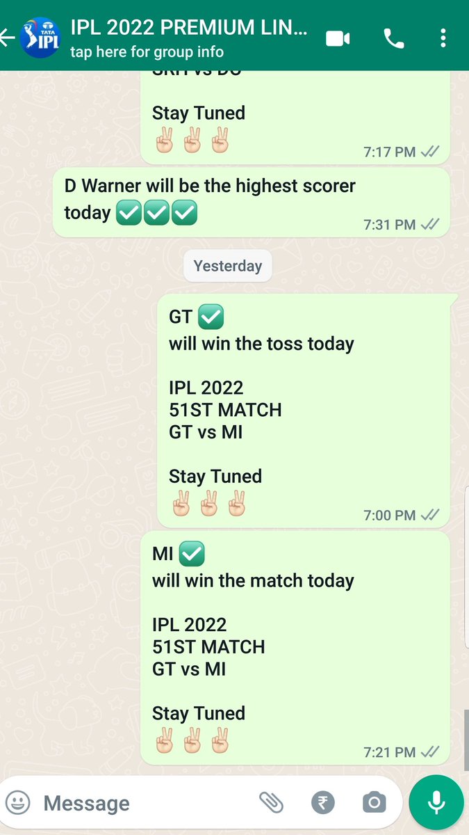 AskMeReport's tweet photo. Congratulations Everyone 
This is not sure shot ?

Big win for us 
As I mentioned earlier 
GT won the toss ✅
MI won the jockpot match ✅

Another w guaranteed matches for the day 

Get ur report soon
52ND MATCH
PBKS vs RR
✌🏻😎✌🏻

#iplprediction 
#TATAIPL2022 
#MIvsGT 
#rrvspbks https://t.co/s82F8Zp87I