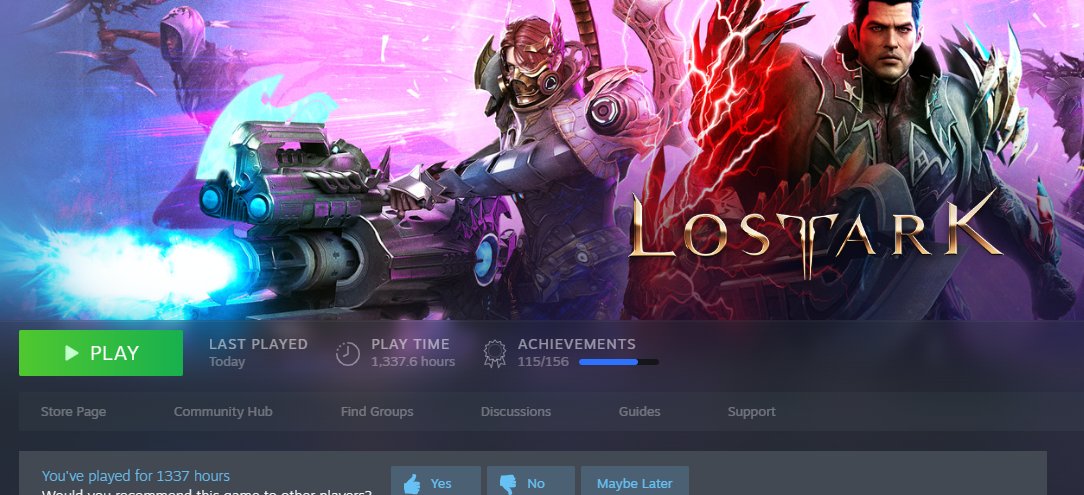 I am really enjoying lost ark :)