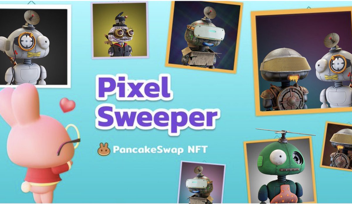 doseneistee's tweet photo. @PixelSweeper @PancakeSwap #SWPRgallery 
Love my little Gang 😍 https://t.co/ho9oVVxsqg