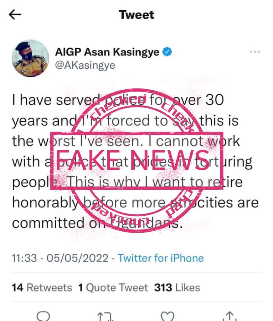 AIGP(Rtd) Asan Kasingye tweet media