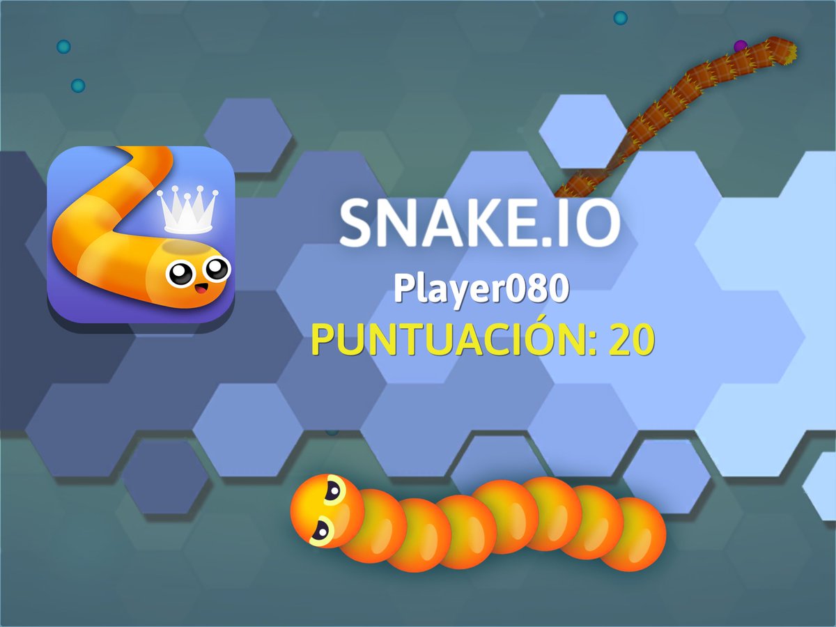 My score on #snakeio: PUNTUACIÓN: 20jj