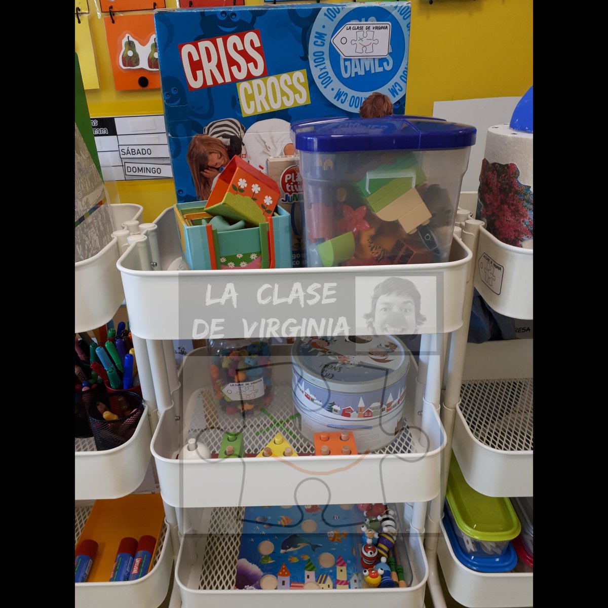 ClaseDeVirginia's tweet photo. El T.16 de la #OposiciónMagisterioInfantil dice que los espacios deben ser #Flexibles y yo ayer he vuelto a redecorar mi clase. Los carros #Raskog de @IKEASpain vía @wallapop me están ayudando y mucho. Si @IKEASpain me regala alguno más no tengo problema en cambiarlo todo😉🛒 https://t.co/Wv3h6OASAf