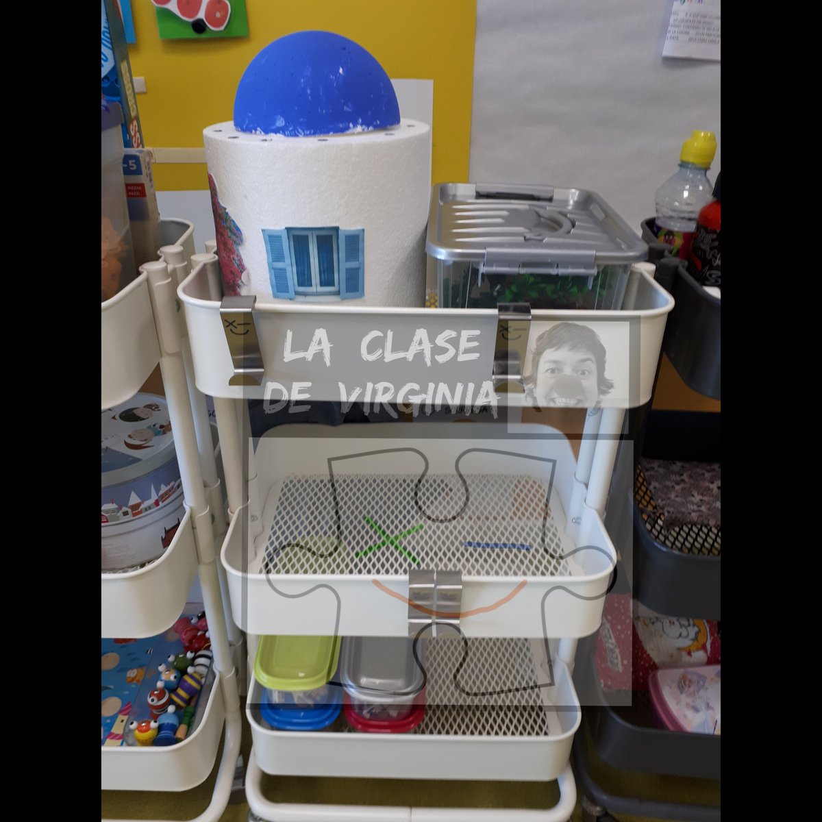 ClaseDeVirginia's tweet photo. El T.16 de la #OposiciónMagisterioInfantil dice que los espacios deben ser #Flexibles y yo ayer he vuelto a redecorar mi clase. Los carros #Raskog de @IKEASpain vía @wallapop me están ayudando y mucho. Si @IKEASpain me regala alguno más no tengo problema en cambiarlo todo😉🛒 https://t.co/Wv3h6OASAf