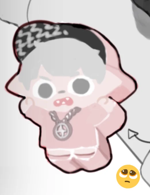 procreateがクラッシュし、(p1)進行状況の半分が消えた .............................(p2)この可愛い子ちゃんも含めて幸いなことに、あまりの可愛さにスクリーンショットを撮り、少し保存しておきました。しかし、しかし………あああああ 