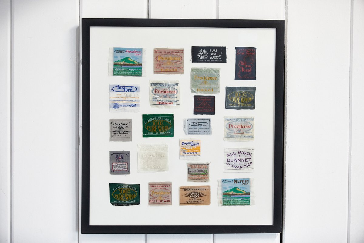 foxfordhome's tweet photo. The Foxford woven label has become the hallmark of excellent quality. It was once used to differentiate between the three varied sizes - Providence, Connemara and Nephin.
Did you have one of these labels on your Foxford throw?
#foxford #Foxford130 #madeinmayo #madeinireland https://t.co/2QuLMrts4T