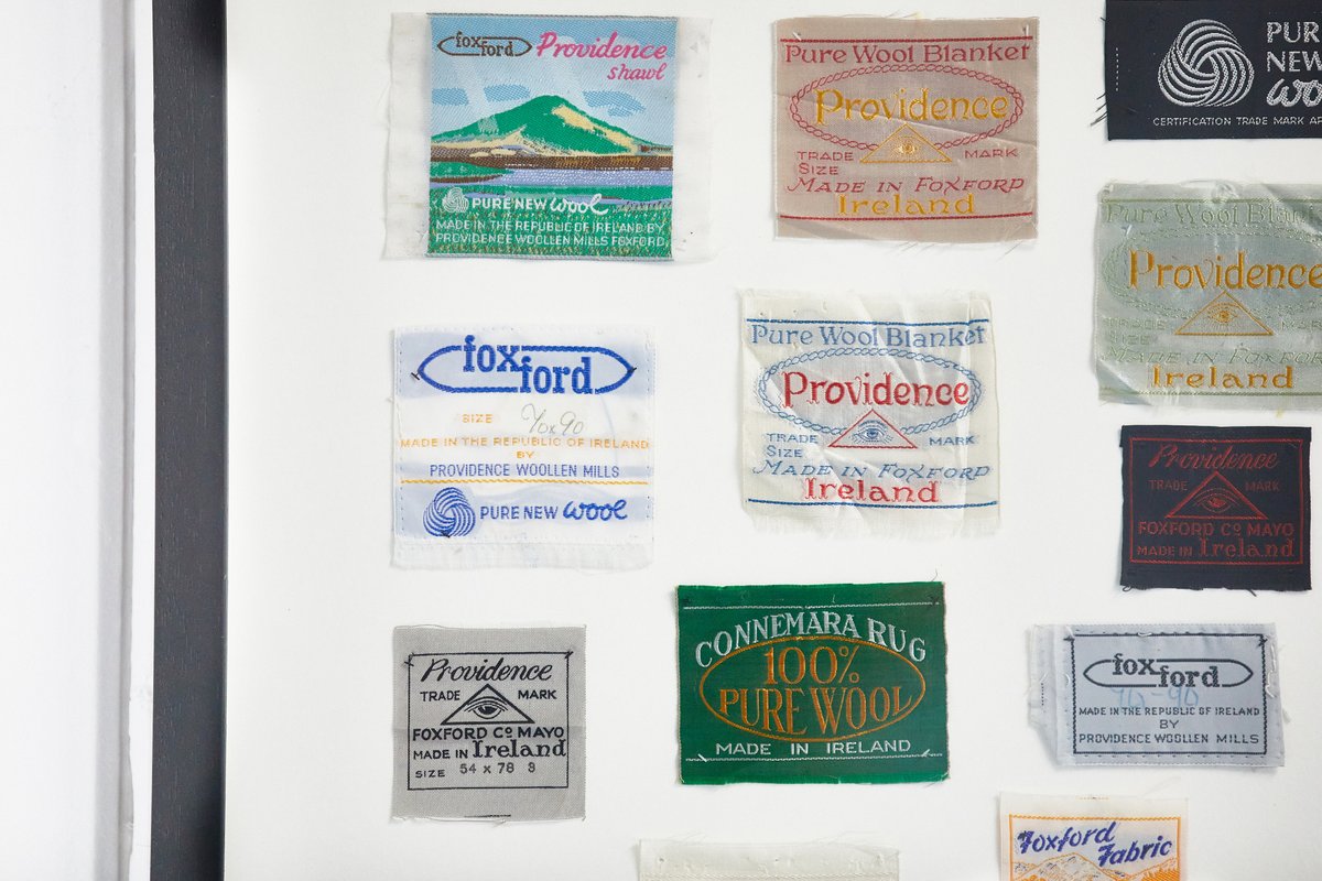 foxfordhome's tweet photo. The Foxford woven label has become the hallmark of excellent quality. It was once used to differentiate between the three varied sizes - Providence, Connemara and Nephin.
Did you have one of these labels on your Foxford throw?
#foxford #Foxford130 #madeinmayo #madeinireland https://t.co/2QuLMrts4T