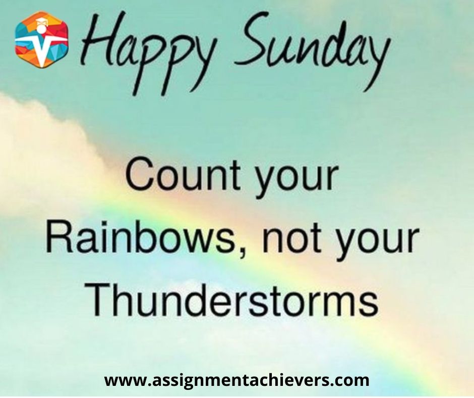 assignmenteam's tweet image. Assignment Achievers wish you a very Happy Sunday.
Enjoy your weekend and give all your problems of bundled assignments to our well-qualified experts.
#assignment_achievers #assignment_writing_help #my_assignment_help
#online_assignment_help
#all_assignment_help #order_now