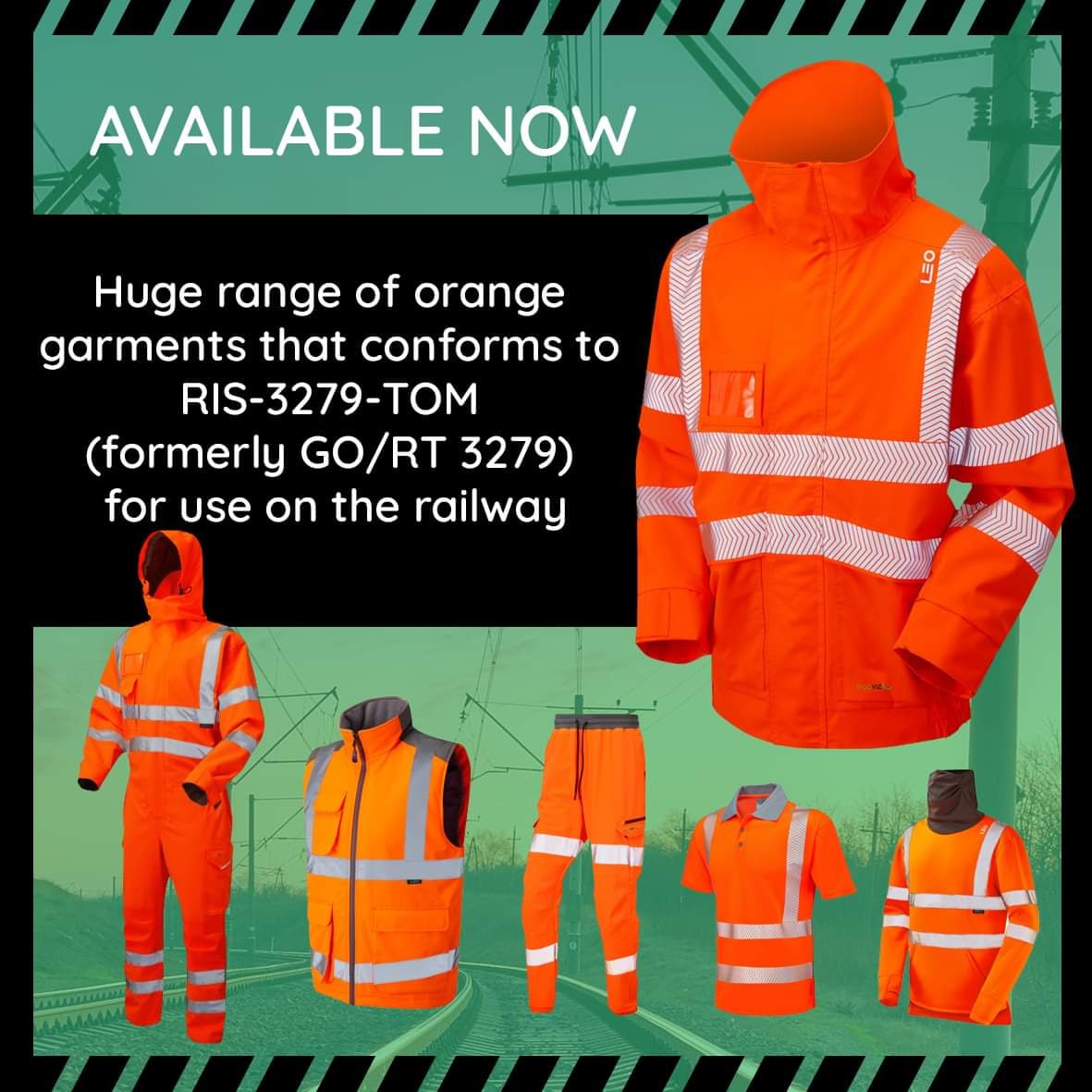 OrderLtd's tweet photo. 🚆 Huge range of orange garments that conforms to RIS-3279-TOM (formerly GO/RT 3279) for use on the railway
📏 Sizes up to 6xl
🧵 Personalisation Available print and embroidery
📦 Next Day Tracked Delivery Via DPD

Shop our range now ⬇️
https://t.co/Rik7FXoTFD

#railway #safety https://t.co/mh8gmgFTZI