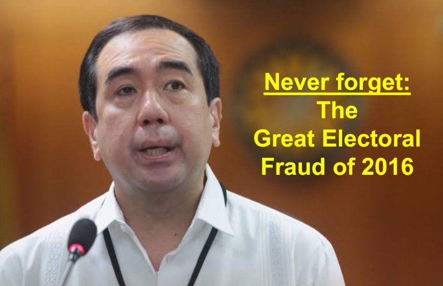 Ironic that the Yellowtards now presume to call for Filipinos to be "vigilant" against electoral fraud -- after what happened in 2016.