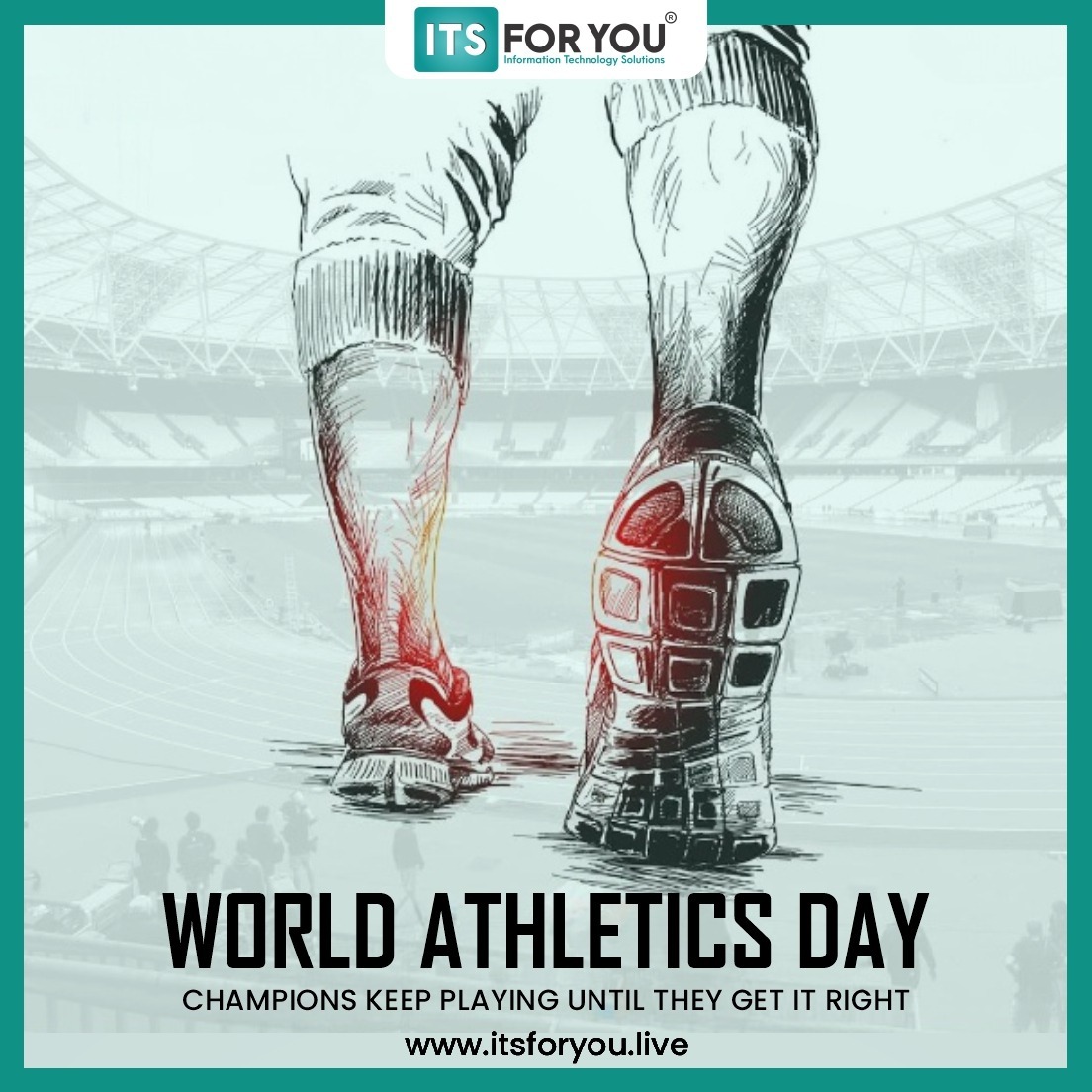 ITSFORYOU_LIVE's tweet photo. Champions Keep Playing Until They Get It Right.

Happy World Athletics Day

#AthleticsDay #WorldAthleticsDay #WorldAthleticsDay2022 #athletics #athlete #sports #running #fitness #sportmanship #Olympics #football #runners #marathon  #fitnessmotivation #bestahead #ITSFORYOU https://t.co/QBHiZGeY0W