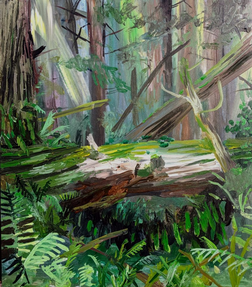 SolosNFT's tweet photo. Viriditas (which translates to  "greenness" ) is a word meaning vitality, fecundity, lushness, verdure, or growth. Defeo's paintings are oozing with greenness and the unstoppable power of the natural world. HORIZONS drops May 15th! @DefeoJohnny #nft #NFTdrop #nfts #art #painting https://t.co/gh8srkzX7V