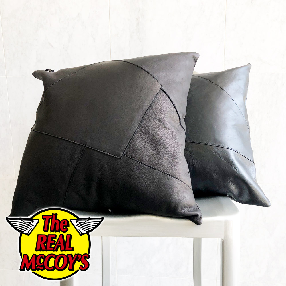 リアルマッコイズ    クッション　ホースハイド　ブラック リアルマッコイズ クッション ホースハイド ブラック リアルマッコイズ