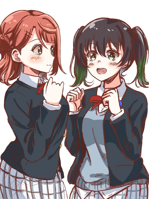 ゆうぽむ描いてアニガサキ待機してます#虹ヶ咲 
