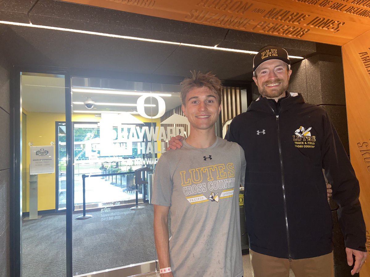 pluxctf's tweet photo. 🚨 School Record 🚨 @strackedile is now the fastest Lute ever at 1500m! 🔥🎉🤗 Ryan ran 3:50.04 at the Oregon Twilight Meet tonight at Hayward Field. #GoLutes #HaywardMagic https://t.co/4EcqNbwoeH
