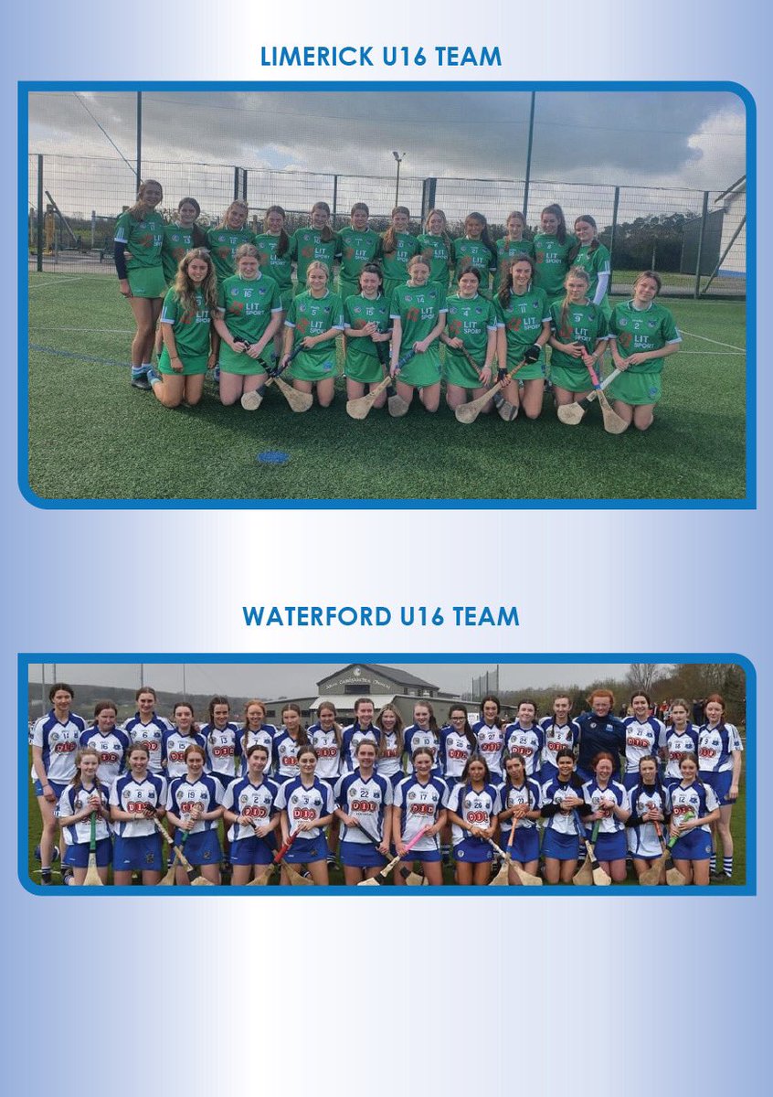 MunsterCamogie's tweet photo. At 3PM in @carrigoon Mallow GAA we have the Under 16A shield final @LimCamogie vs @deisecamogie , Best of luck to both teams @WLRFMsport @Limericksports https://t.co/EgYuMO39y4