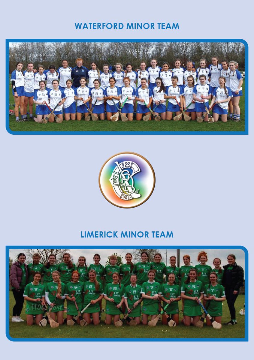 MunsterCamogie's tweet photo. At 6PM we have the Minor A Shield final @deisecamogie vs @LimCamogie in Mallow GAA @WLRFMsport @Limericksports best of luck to both teams https://t.co/T2UjIWjRnZ