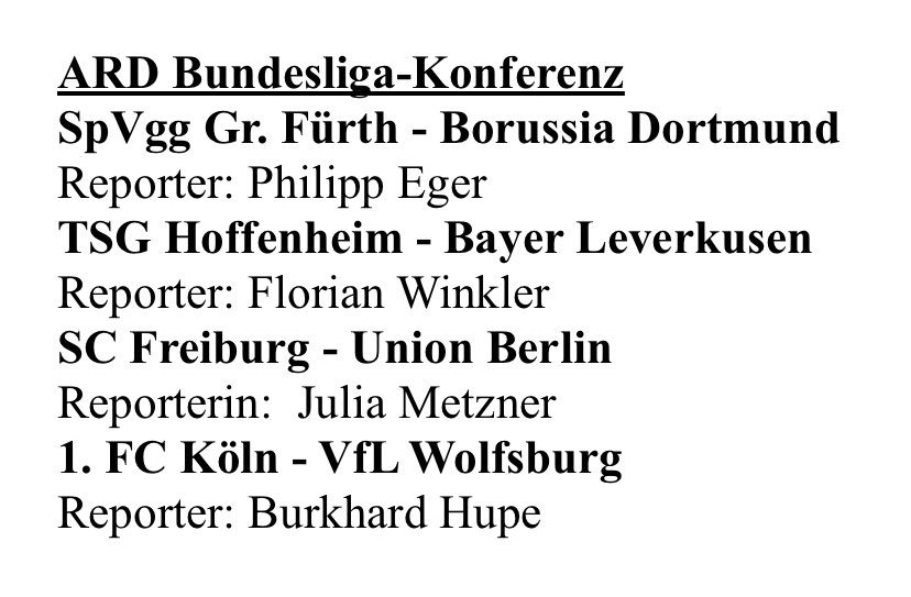 Schade - keine 9 Spiele parallel am 33. Spieltag… Trotzdem hörenswert: DIE Bundesliga-Konferenz - durchgängig ab 1530 z.B. in der @sportschau App oder klassisch im 📻 z.B. @WDR2