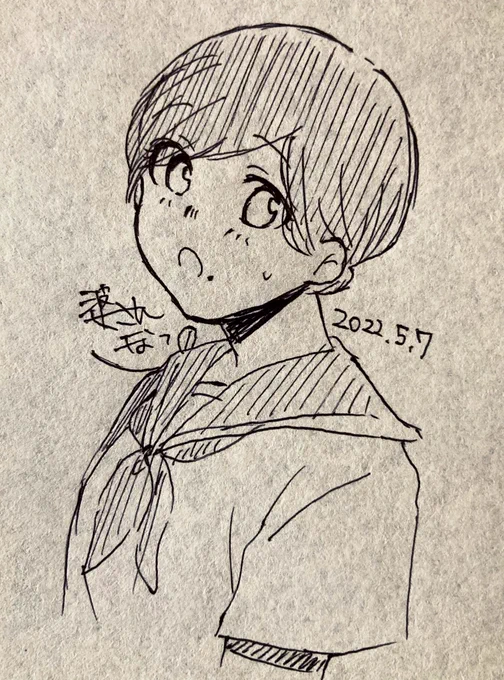「7分間一発描きシリーズ」
#illustration 